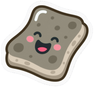 Happy Sponge Sticker